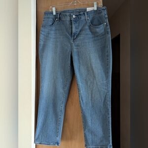 Chico's So Slimming Girlfriend Jeans Size 12 (Chico's 2) Light Wash NWT